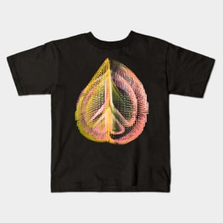 Autumn Leaf and Peace Abstract Kids T-Shirt